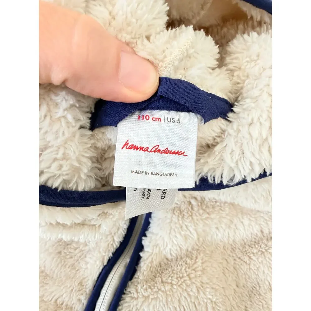 Hanna Andersson Marshmallow Hoodie Light Oat Size 5